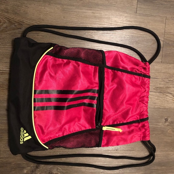 Adidas Alliance II Sackpack Red Black University Mini Pack Size One - Picture 5 of 13